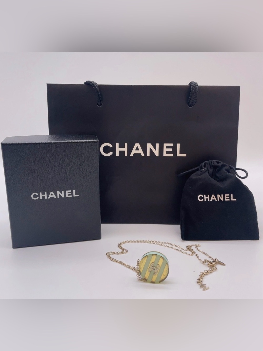 Authentic CHANEL Border Coco Necklace 13C 🌟 - Picture 2 of 15
